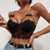 Nová, krajkou zavinutá sexy košilka slim Fit s rybí kostí bez zad