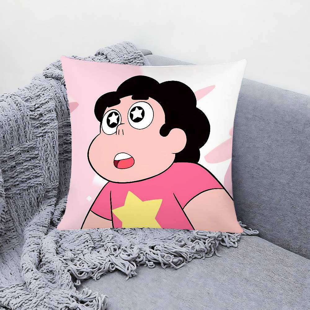 Cute H-Steven Universe-W Pillow Case Cushion Cover Soft Cute Throw Pillow Case For Car Sofa Pillowcase Polyester With Zipper