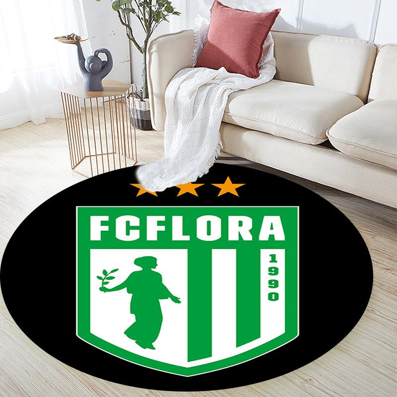 Flora Tallinn Round Area Rug Under Office Chairs Bedroom Living Room Home Decor