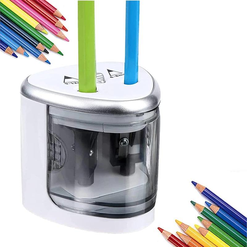 Two-hole Electric Automatic Pencil Sharpener Switch Pencil Sharpener Home Office School Supplies Stationery Art