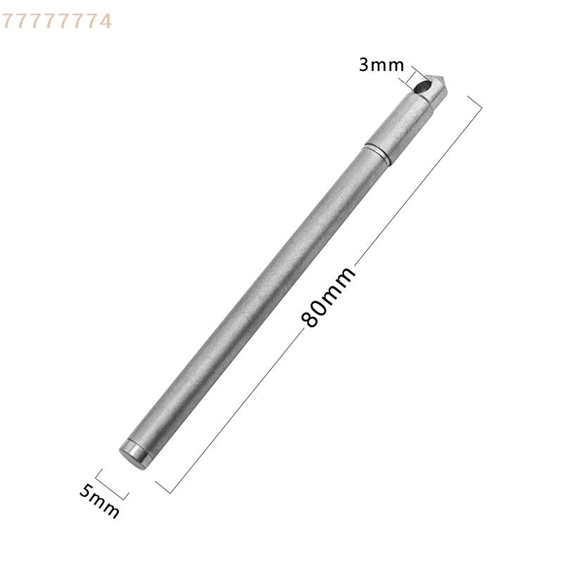 Mini Portable Titanium Ballpoint Pen EDC Keychain for Outdoor Camping Hiking Survival