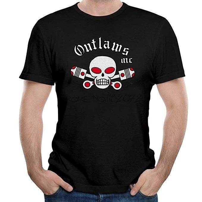 2024 Outlaws MC Herre T-skjorte Støtt Outlaws T-skjorte Sommer Merkevare T-skjorte for Mann Bomull Mann Topper Sbz5389