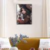 DIY Full Round Diamond Painting Cross Stitch 3D Baby Animal Home Decorative Art Moon Diamond Painting 5d Diamond Art Painting