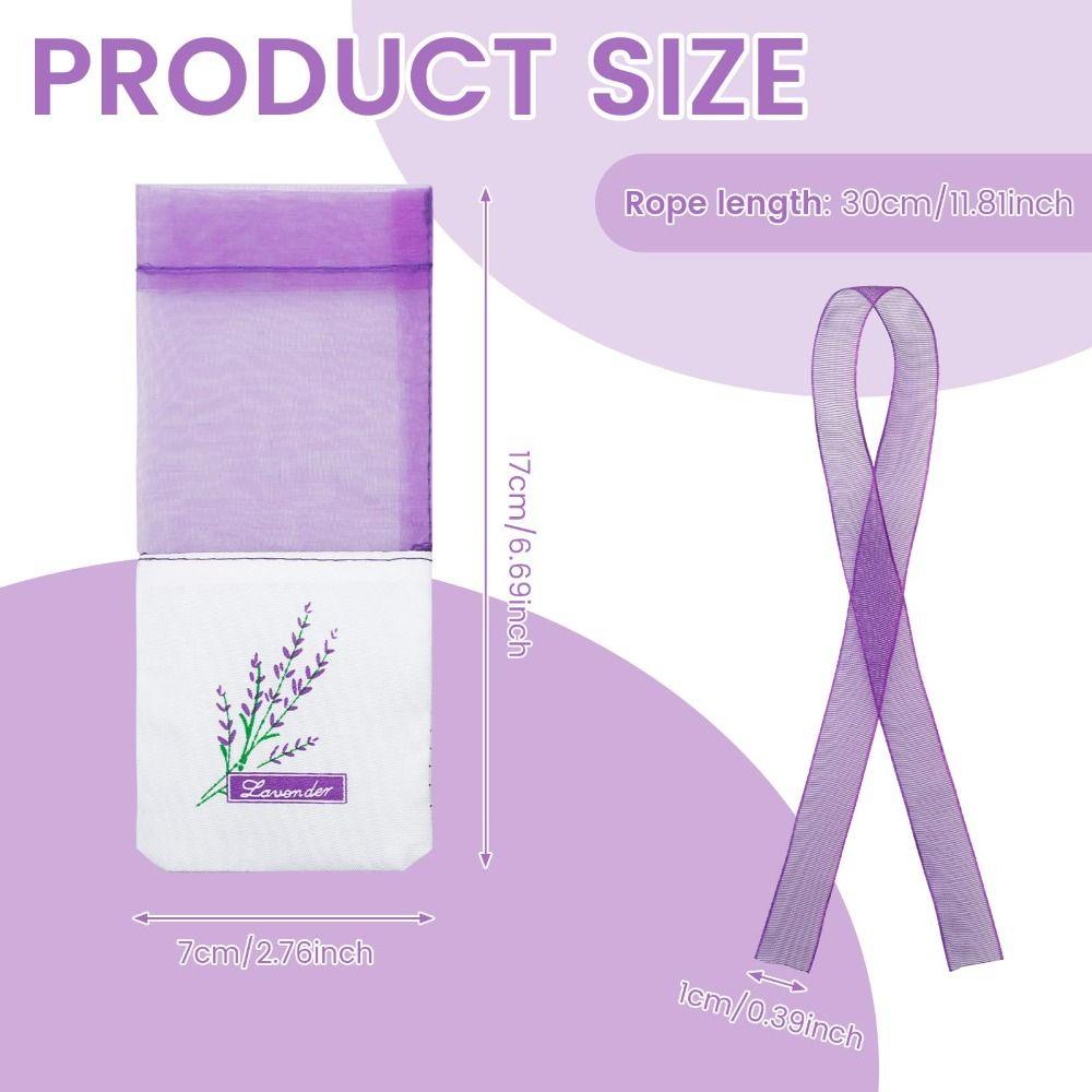 10/20PCS Drawstring Mesh Lavender Bags Air Fresheners Purple Gauze Ribbons Empty Sachet Bags Indoor Deodorizing Small Sachets