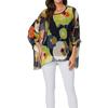 WTEMPO Women Large Size Bohemian Style Thin Chiffon Shirts Summer Vacation Beach Seaside Sun Protection Tops Bikini Smock