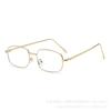 European and American metal small square sunglasses sunglasses men's and women's fashion trend flat sunglasses square metal