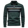 Gant Høst/Vinter Brodert Ny Stor Herregenser Halv Glidelås Strikket Genser Casual Stripet Herretopp