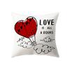 Christmas Theme Christmas Decoration Printed Pattern Cushion Cover Home Living Room Sofa Decor Waist Cushion Pillow Cover