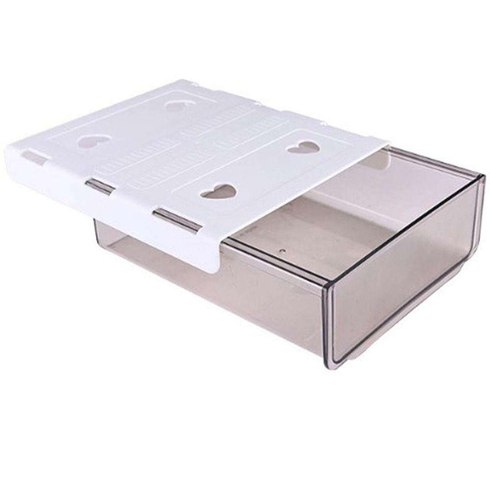 ABS Undertable Drawer Storage Box Solid Color Hanging HiddenTable Storage Case Save Space Large Capacity