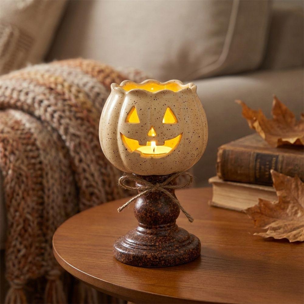 Halloween-Kürbislampe im Vintage-Stil Antike Ausführung Teelichthalter Lampe Herbst-Heimdekoration