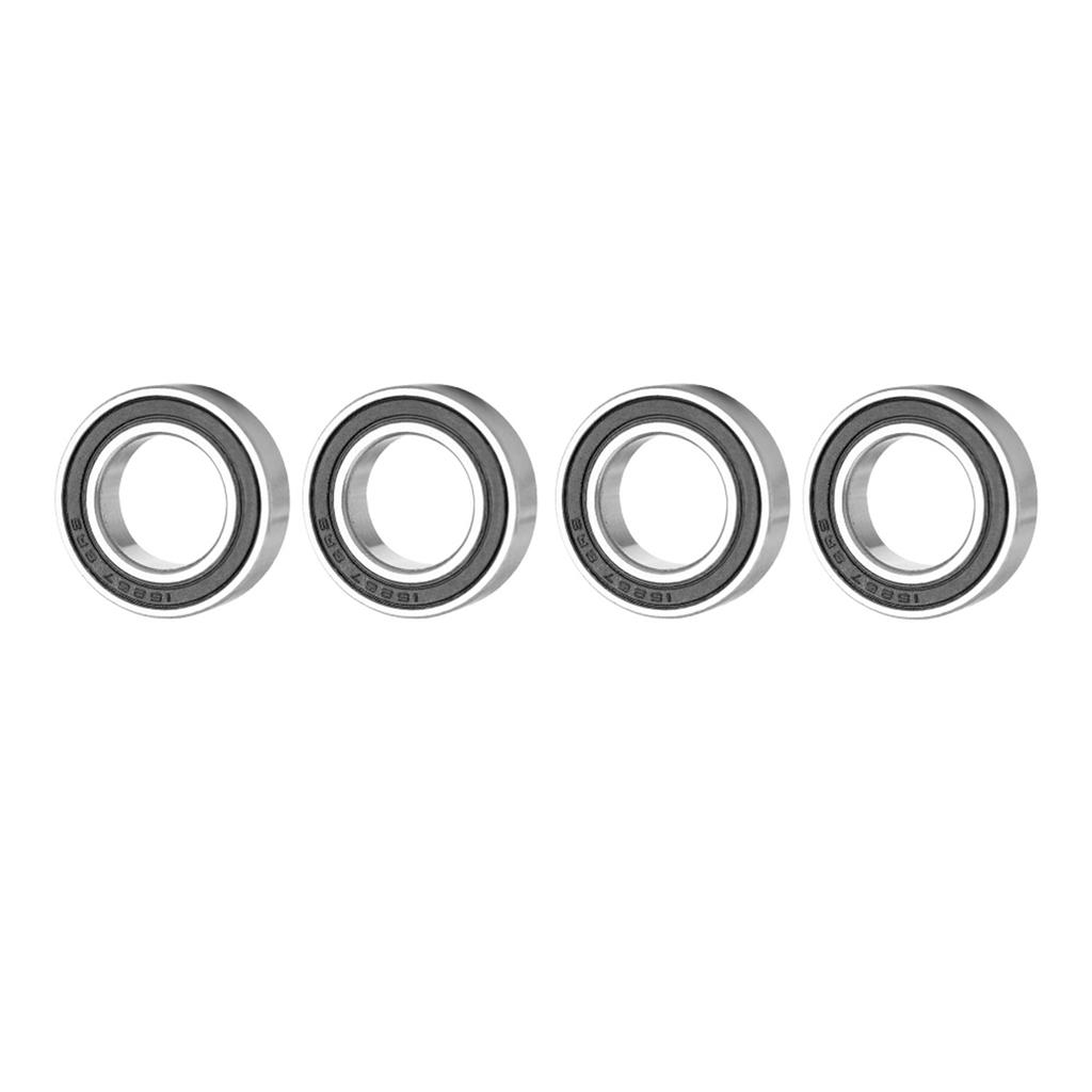 4Pcs 152672RS Rubber Sealed Deep Groove Ball Bearing 15x26x7 Mm