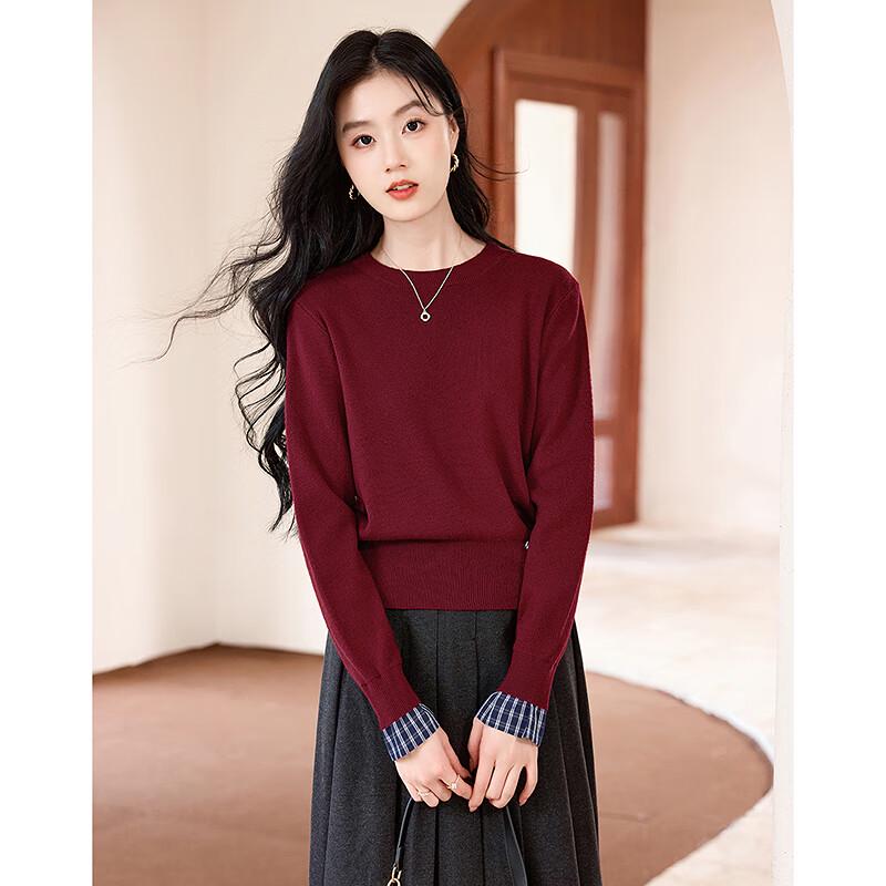 

Женский элегантный свитер с длинными рукавами и вставками One Size