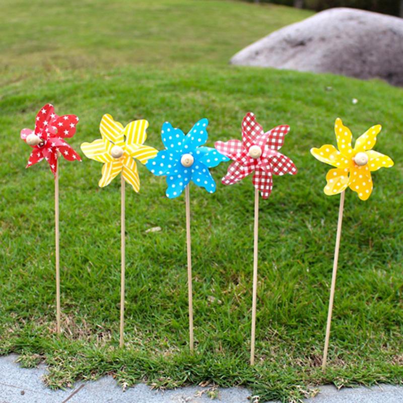 Mini Windmill Wind Spinner Home Garden Yard Decoration Kids Children Toys