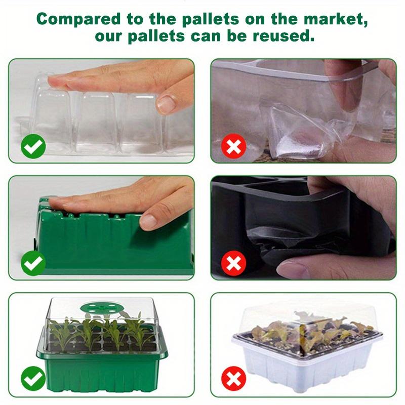 Balcony Outdoor Vegetable Growing Magic Tool5One Pack12Perforated Breathable Felt Seedling Box with Lid Gardening Planting Tool