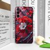 Retro Artystyczny Wzór Czerwonych Kwiatów Śliwy Etui na Telefon dla Samsung Galaxy A56 A14 A55 A16 A54 A36 A53 A52 A51 A50 Miękki Pokrowiec