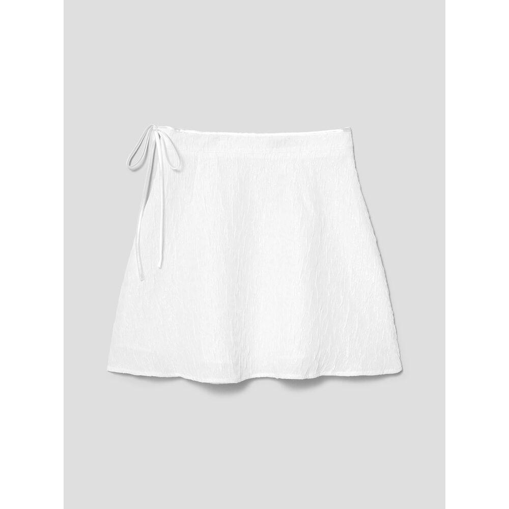 8SECONDS Jacquard Mini Skirt White (164727Gy11)