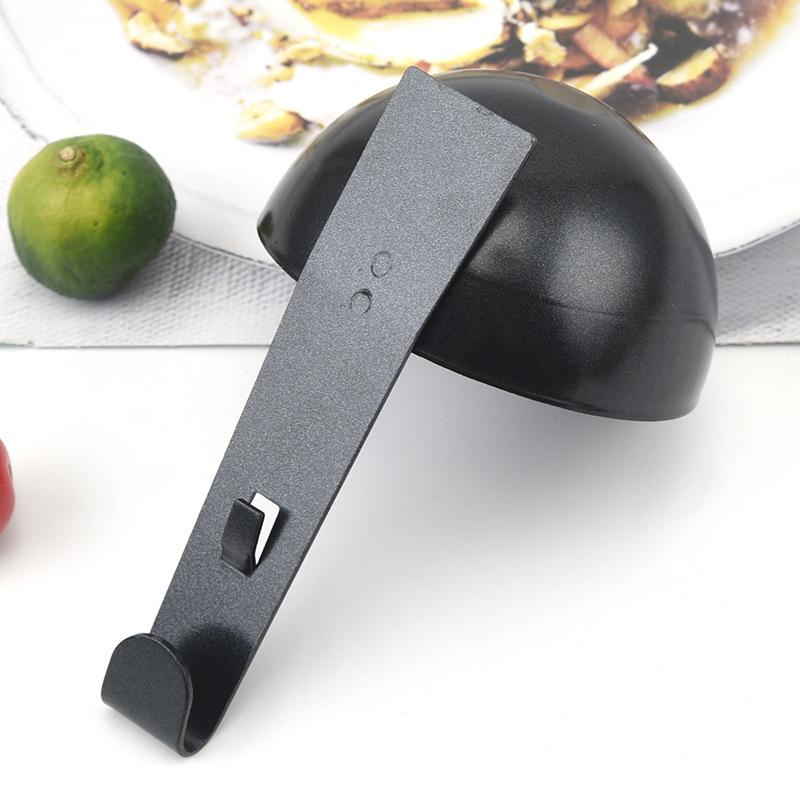 1/2PCS Stainless Steel Boiling Eggs Spoon with Hook Black Nonstick Egg Molds Egg Heating Chocolate Butter Kitchen Tool Supplies