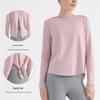 Spring/Summer Women's Quick-Dry Yoga Long Sleeve Cloud-Feel Top