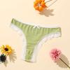 7pcs Women's Spring and Summer New Lace Breathable Double Grade Low Waist Thong Underwear