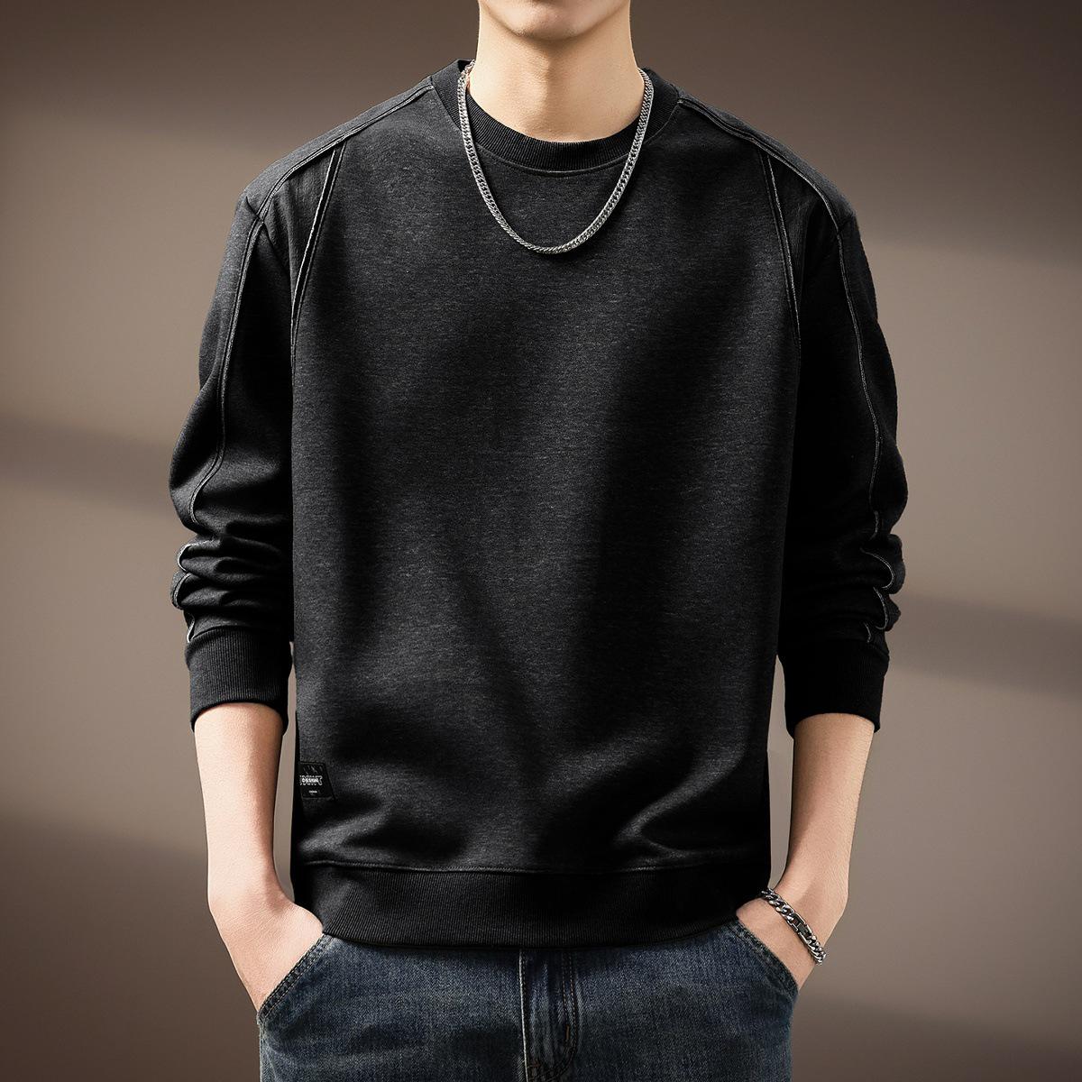 Men s Autumn Vintage Tie-Dye Deconstructed Loose Pullover Hoodie M for 50-60 kg