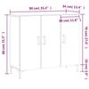 VidaXL Buffet chêne sonoma 90x34x80 cm bois d'ingénierie 828111