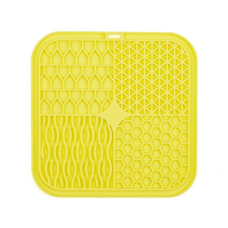 Silicone Lick Pad Slow Feeder Mat with Suction Cups, Food-Grade Pet Feeding Placemat
