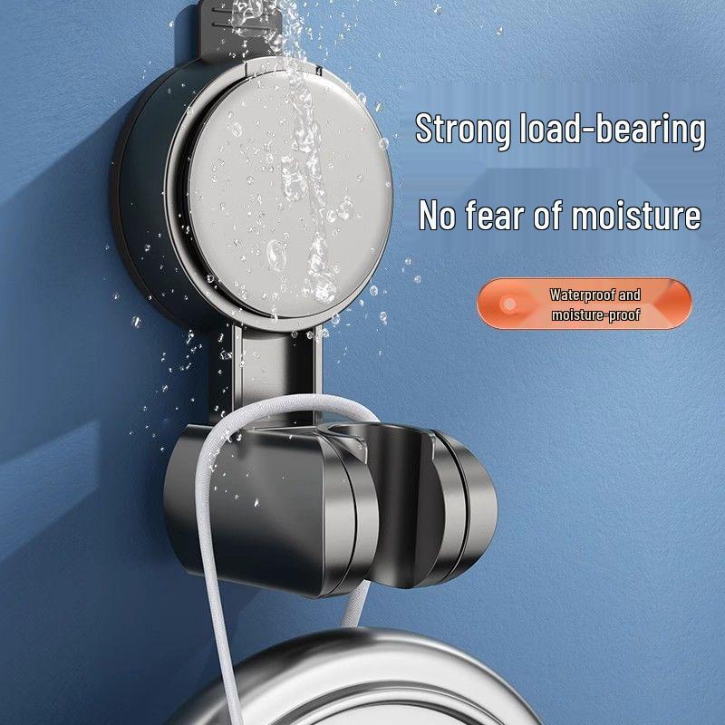 Adjustable Suction Cup Shower Head Holder - No Drilling Needed.