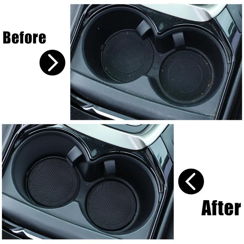 Car Cup Holder Anti-Slip Insert Coaster Mat Auto Cup Holder Soft Rubber Anti-skid Drink Cup Bottle Mat Car Interior Accessories