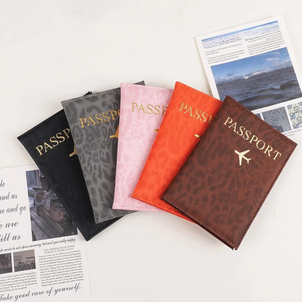 

New Travel Passport Holder Cover Case for Women Men PU Leather Card Ticket Passport Covers Holder Protective Accessories