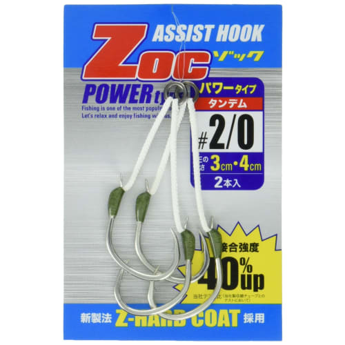

Major Craft ZOC Assist Hook For Thick Shaft Big Fish ZOC-PT2030#2/0