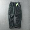 Tooling Kalhoty Silné nepromokavé Fleece Cargo Kalhoty Muži Ženy Zimní Outdoor Multi-kapsy Volný Rovný overal Kalhoty