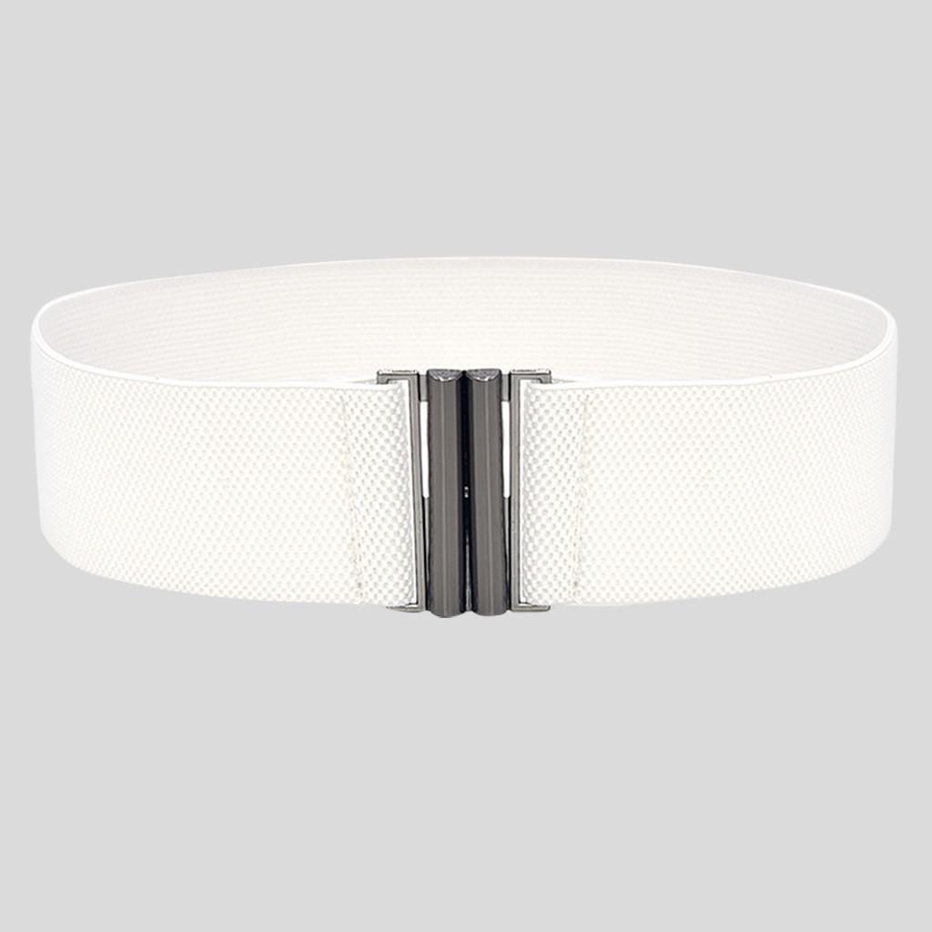 Mote Dame Brede Belter Kvinner Bred Elastisk Beltespenne Midje Kjole Stretch
