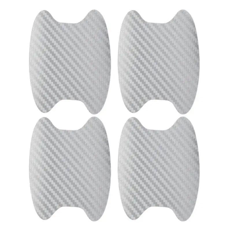 4 Stück/Set Auto Türgriff Aufkleber Kohlefaser Kratzfest Abdeckung Auto Griff Schutzfolie Außen Styling Zubehör