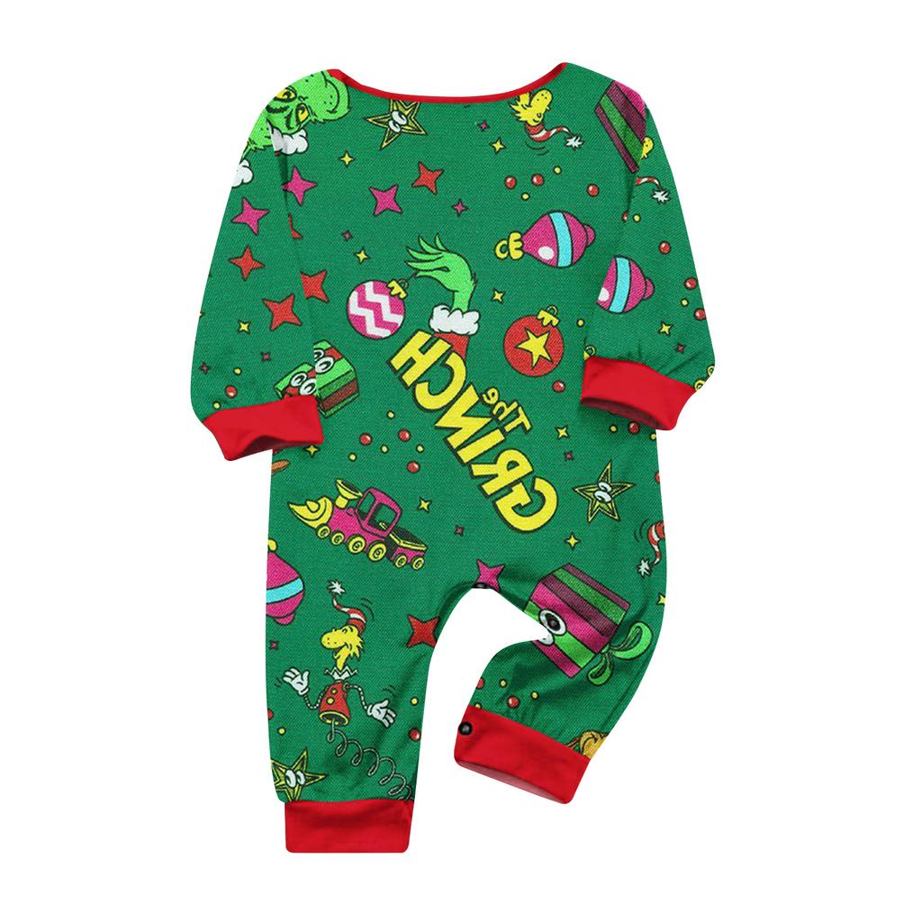 Christmas Prints Family Matching Long Sleeve Tops+Parhts Set Family Matching Sets