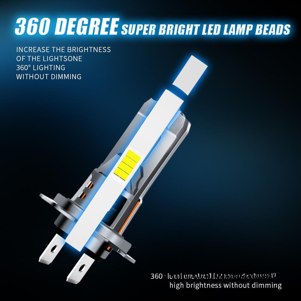 1:1 Verlustfreie Installation H4/H7 Doppelseitig 8 LED Auto Scheinwerfer Plug-In