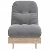 Futon Type Folding Sofa, With Mattress, 60X206X11 Cm, Pine