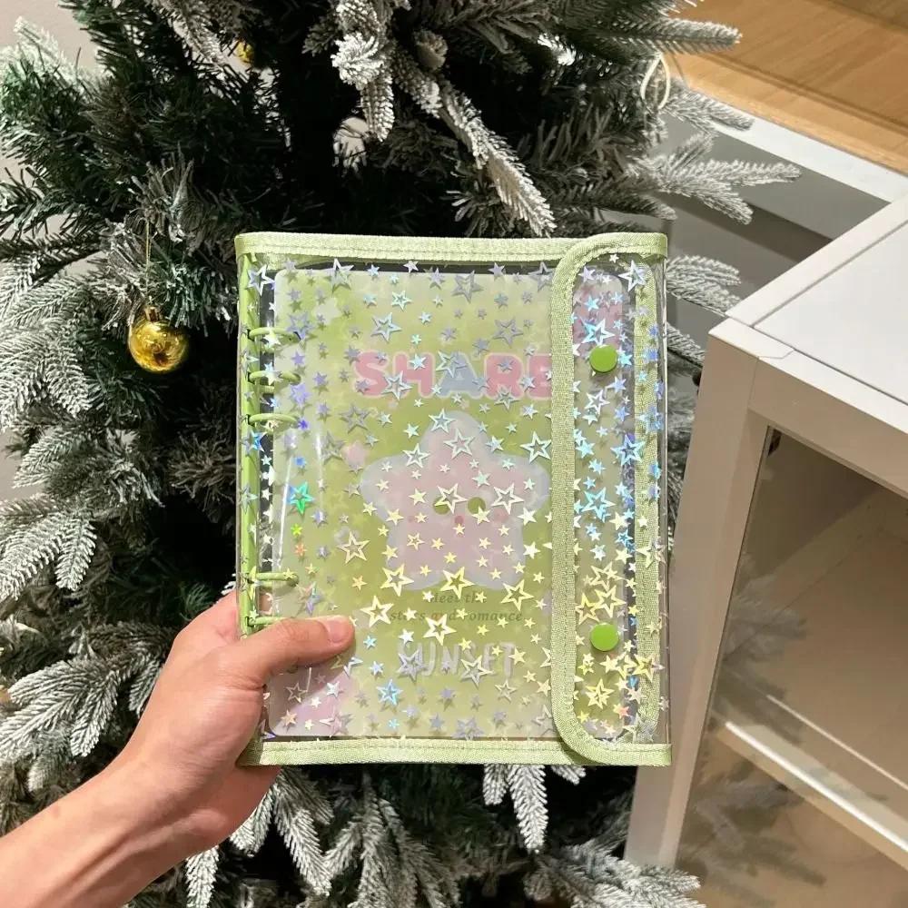 Kawaii A5 Binder Photo Album Waterproof Loose-leaf Photo Holder School Office Stationery Idol Pictures Storage Binder File Shell