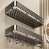 Rustproof Wall Shelf Wear-resistant Shower Storage Rack Easy To Install Organizer Rack  Apartment