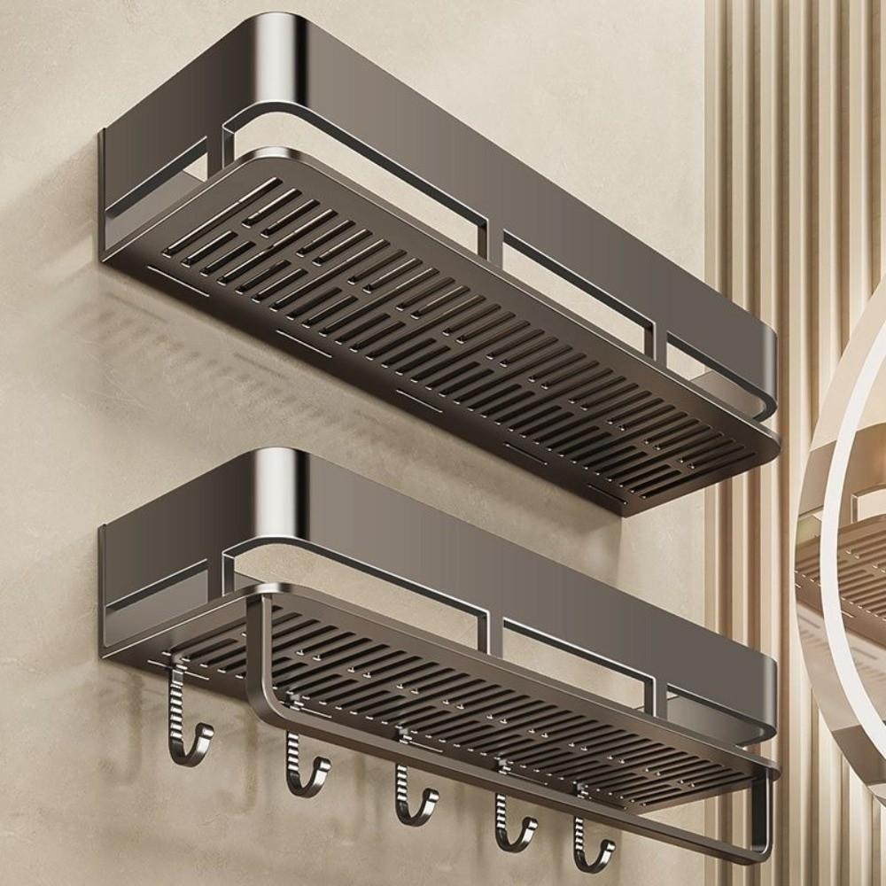 Rustproof Wall Shelf Wear-resistant Shower Storage Rack Easy To Install Organizer Rack  Apartment