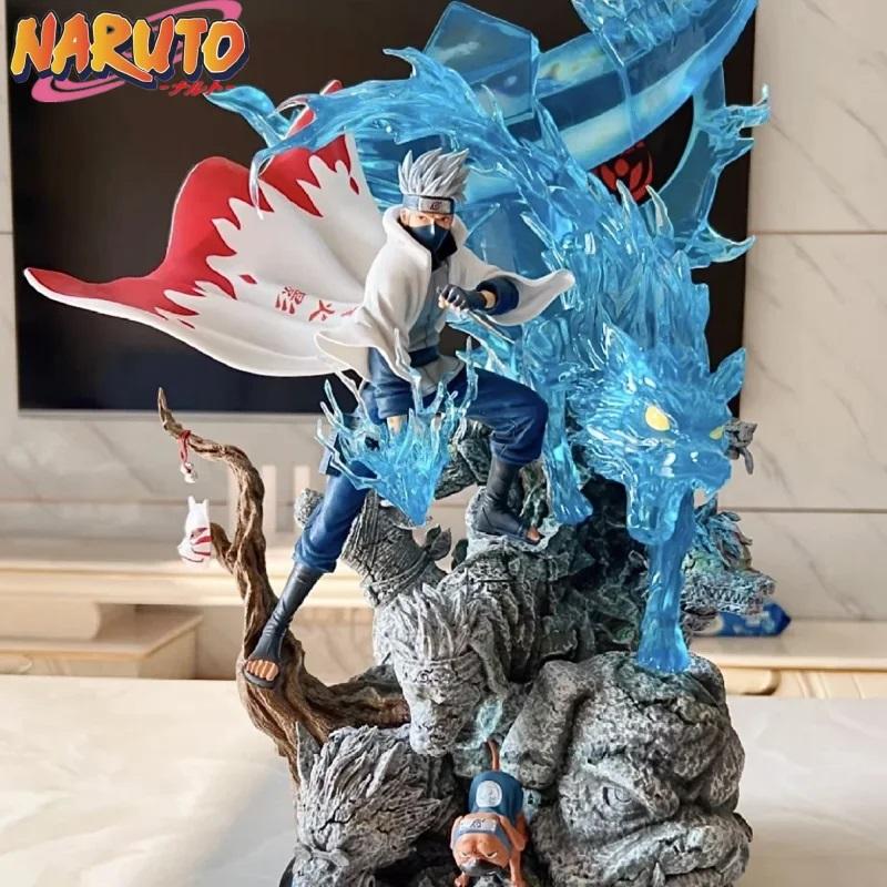 26 cm große Naruto-Anime-Figur Hatake Kakashi, PVC-Figur, GK-Statue, Modellpuppe, Ornament, Sammlerstück, Zimmerdekoration, Schreibtischspielzeug