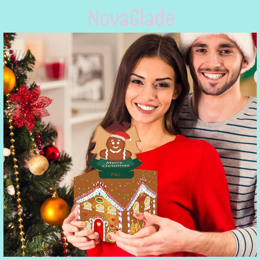 Christmas Gingerbread House Decor Gift Box For Holiday Parties And Festive Atmosphere