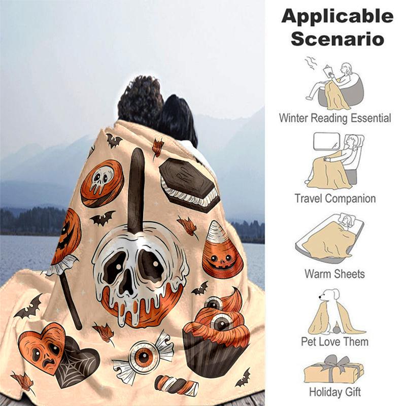 1pc Halloween Pumpkin ideas Blanket  Soft Throw for Room Decor, Perfect Gift