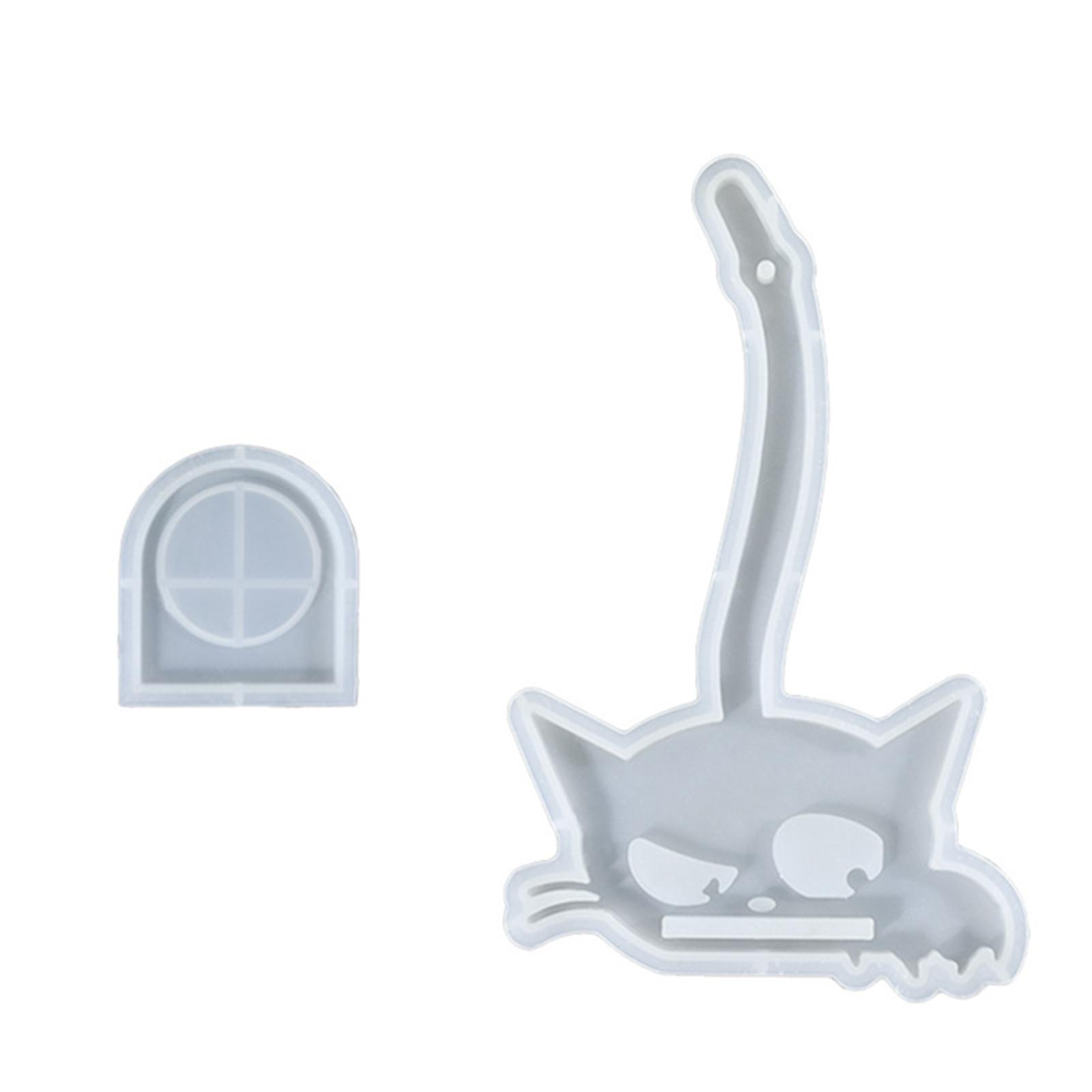 

Силиконовые формы для подсвечников Котенок Силиконовые формы для подвесок с отверстием для эпоксидной смолы Подсвечник Домашнее украшение 2