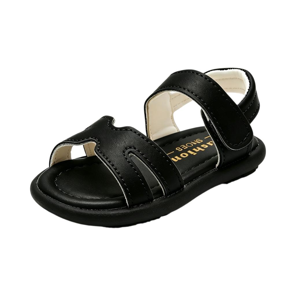 Girls Summer Sandals Adjustable Strap Open Toe Casual Beach Shoes Lightweight Breathable Design Soft Sole for Toddlers and Kids