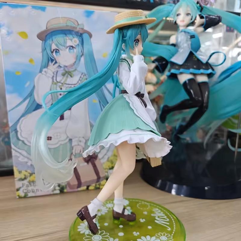 For Hatsune Miku Fans! 23cm Cheerleader Anime Figure - Kawaii Girl PVC Action Figure, Collectible Model Toy
