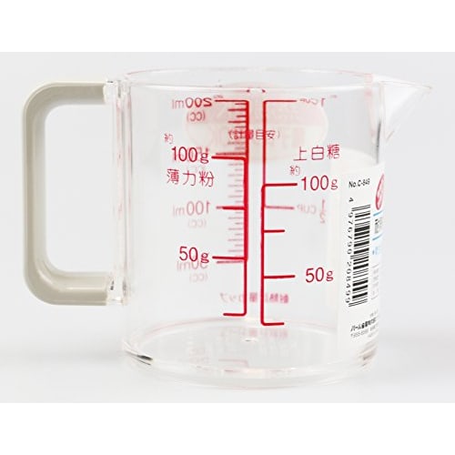 Pearl Metal Clean Antibacterial Heat-Resistant Measuring Cup 200ml [Made in Japan] C-849