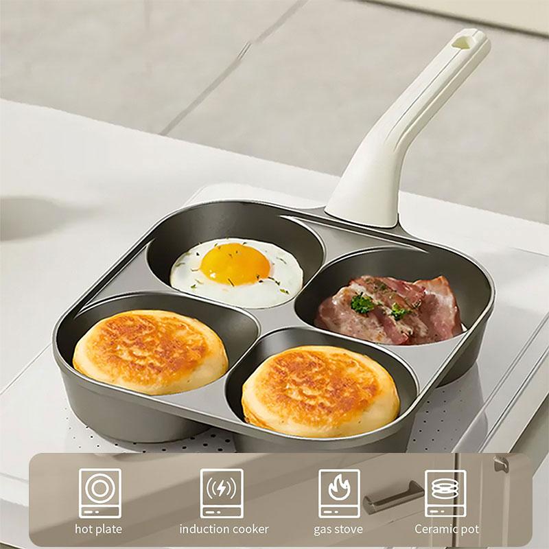 Non Stick Egg Omelette Cooker Pan Titanium Coating Versatile Breakfast Skillet for Eggs Pancakes Crepes Sandwiches Frying Pan