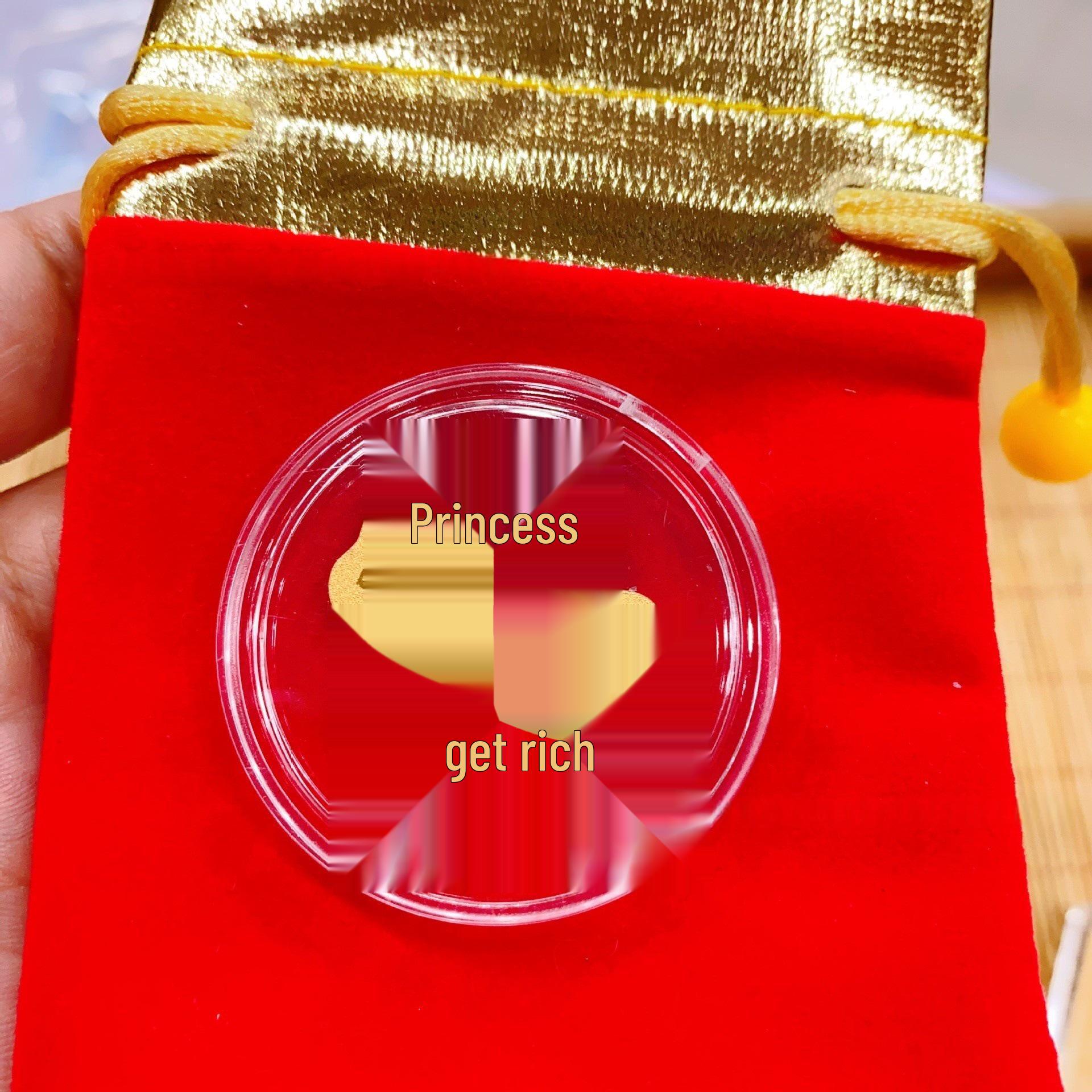 999 Pure Gold Lucky Bag Adhesive Sticker for Mobile Phones – Wealth & Fortune Attractor