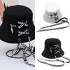 Stylish Ribbon Detail Bucket Hat Breathable Cotton Adjustable Outdoor Summer Fisherman Hat for Men Women and Teens