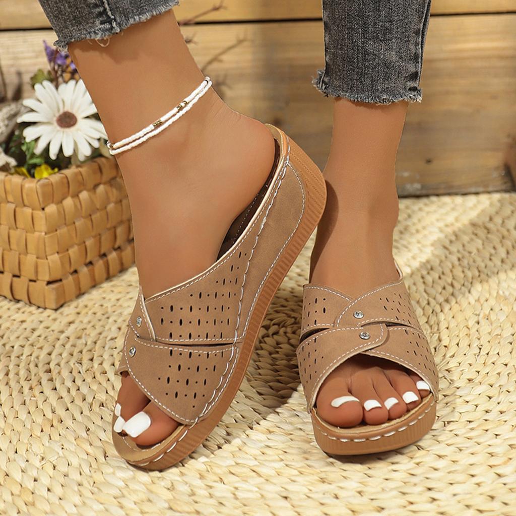 Summer Shoes Sandals Women Non-Slip Shoes for Women Slides Women Shoe Wedge Shoes Woman Plus Size Footwear Female Slipper